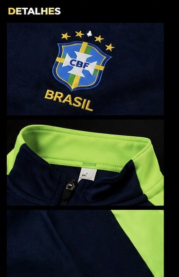 Casaco e Calça Brasil Fato de Treino